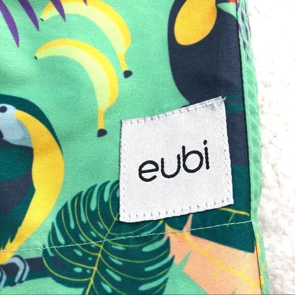EUBI SWIM TRUNKS TROPICAL BIRD PRINT - Picture 5 of 12